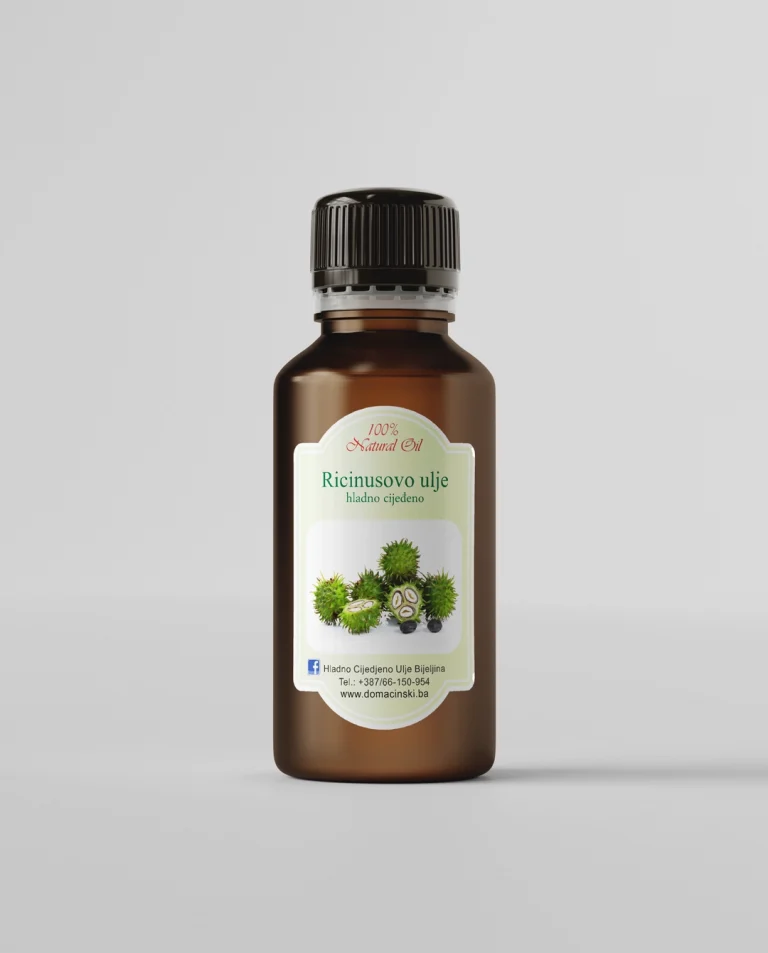 Prirodno ricinusovo ulje za njegu kože i kose. Domacinski.ba